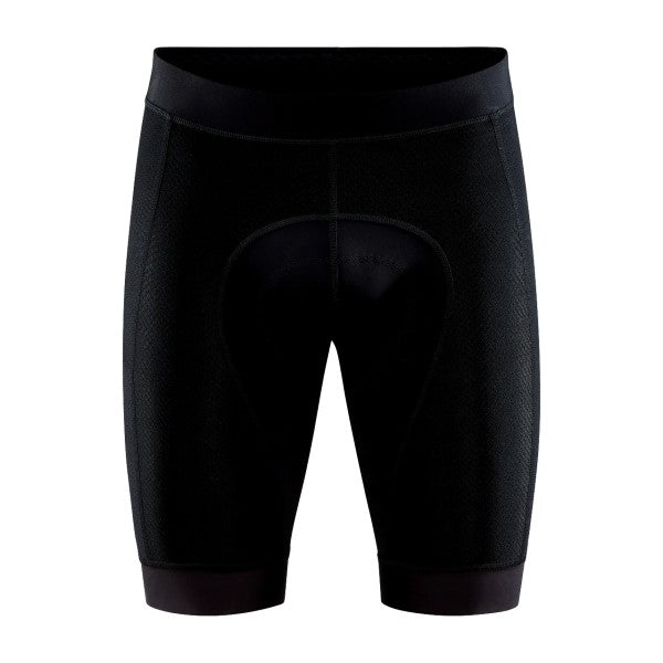 Front view of men's black Craft ADV Endur bike shorts