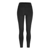 Front view of women's black Craft Hypervent running tights
