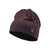 Front view of Craft microfleece ponytail hat in dark plum