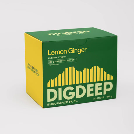Box of Dig Deep Lemon Ginger carb sticks