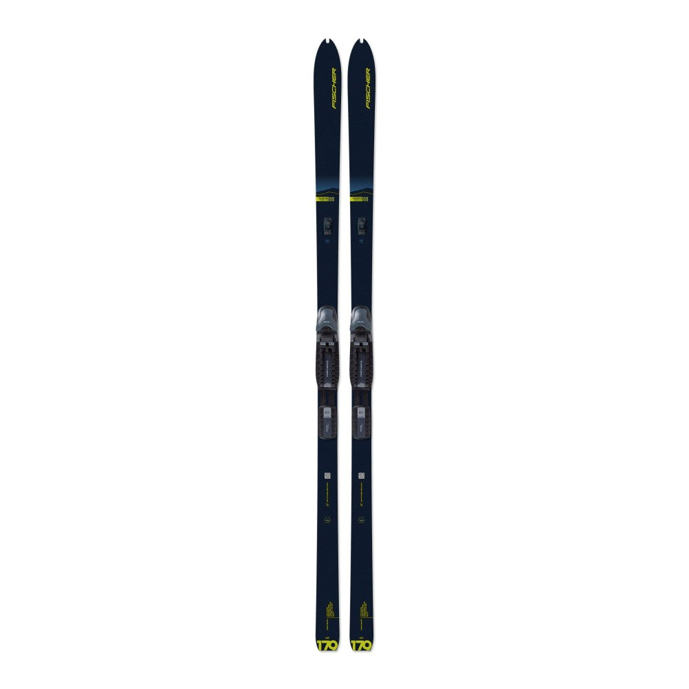 Top view of Fischer Excursion 88 Crown/Dual-Skin Xtralite nordic skis