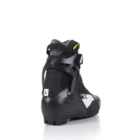 Heel view of women`s Fishcer RC Skate ski boot