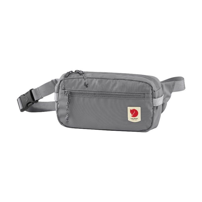 Grey fjallraven high coast hip pack, front