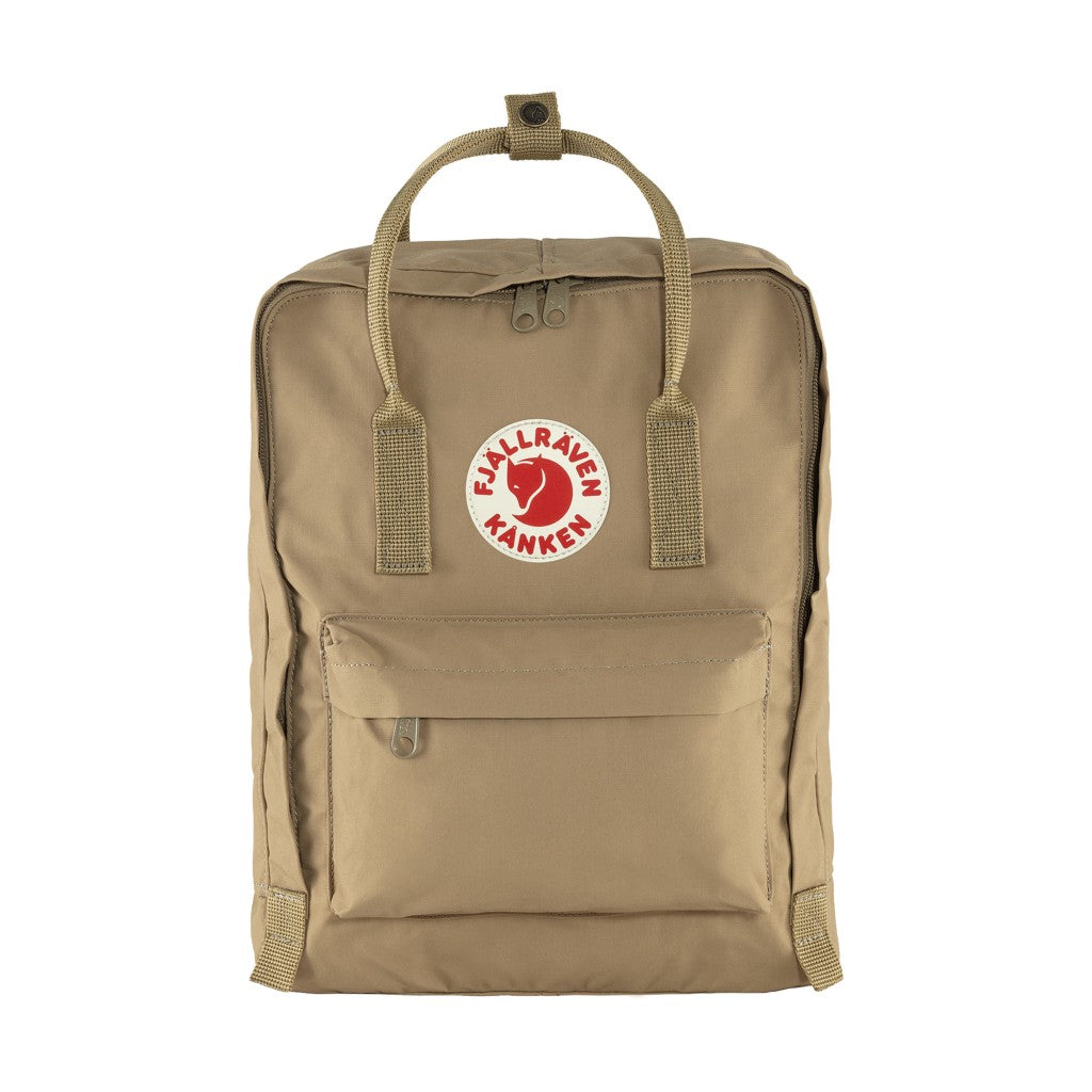 Beige Fjallraven Kanken daypack