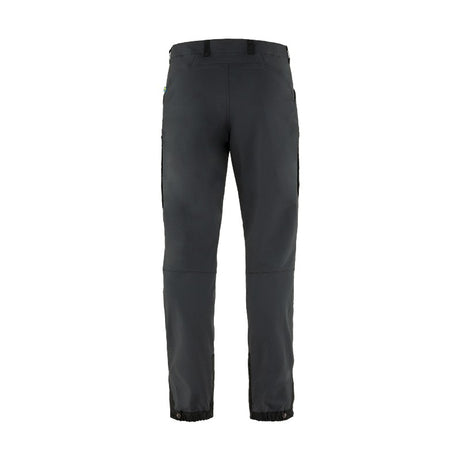 Back view of men's black fjallraven keb agile trousers