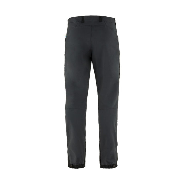 Back view of men's black fjallraven keb agile trousers