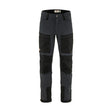 Front view of men's black fjallraven keb agile trousers