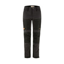 Front view of women's black fjallraven keb agile trousers