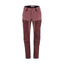 Front view of women's port/mesa purple fjallraven keb trousers curved