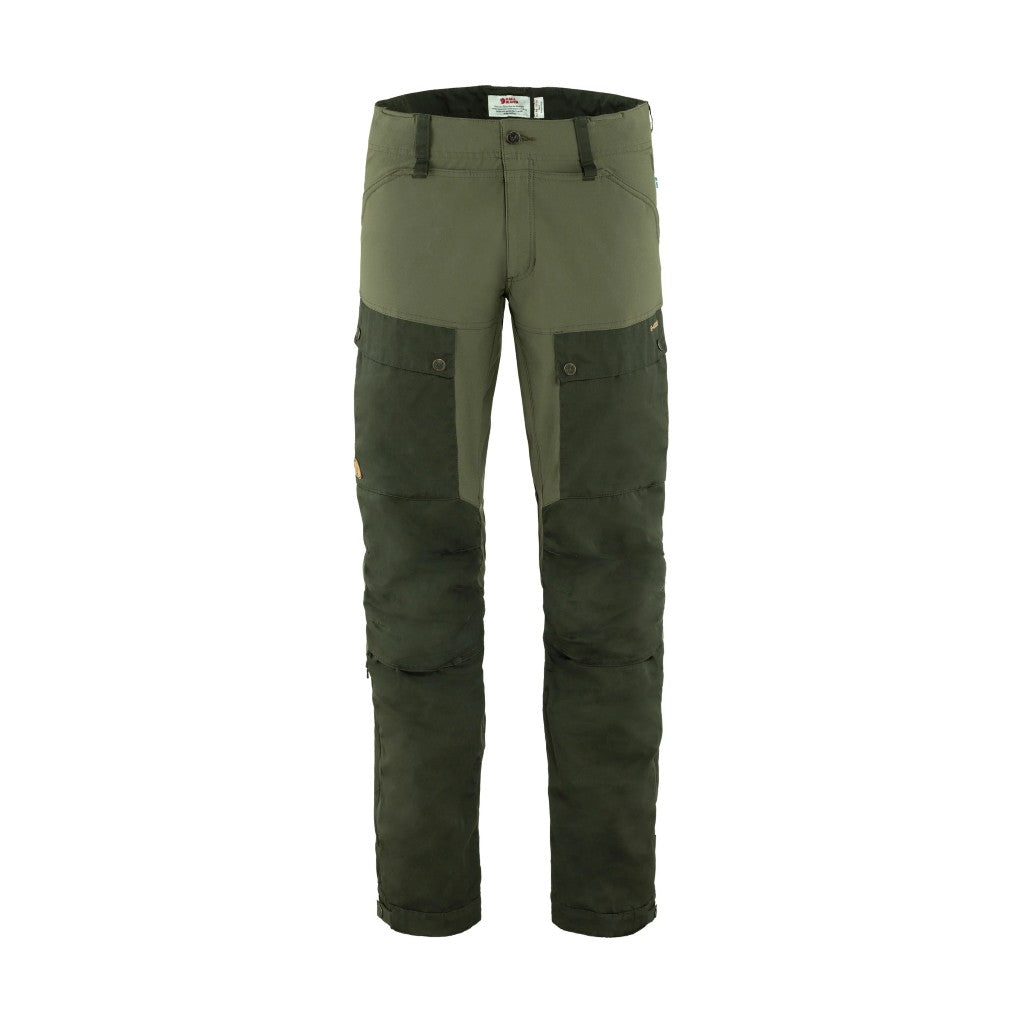 Front view of men's green fjallraven Keb Trousers