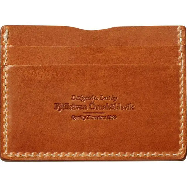 Front of Fjallraven Ovik leather card holder