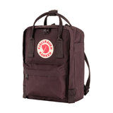 Side angle view of blackberry Fjallraven Kanken Mini backpack