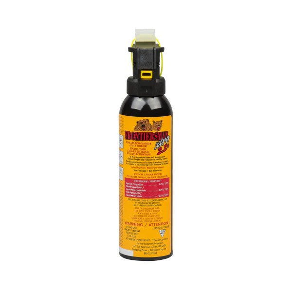 Front view of Frontiersman bear spray