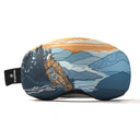 Goggle lens cover with Raven graphic