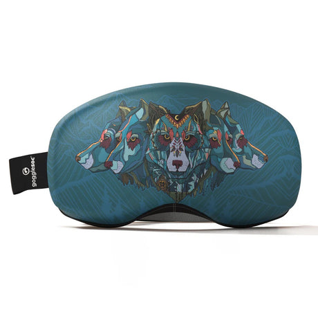 Goggle lens cover with Wolves graphic