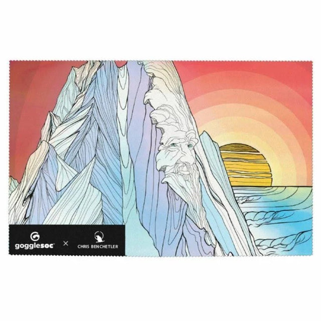 Gogglesoc lens wipe with Trade winds graphic