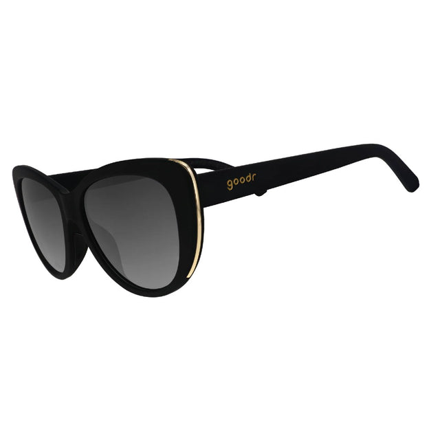 Goodr glam G sunglasses in 'it's noir darling' colour