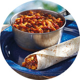 Picture of cooked happy yak taco mix freeze-dried meal