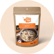 Package of Happy Yak cheese & mushroom risotto freeze-dried meal