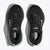 Top view of men's Hoka Bondi 8 running shoes in black/white