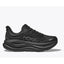Side view of men's black Hoka Bondi 9 running shoe