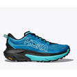 Side view of men's Hoka Mafate 5 trail shoe in Skyward Blue/Black colour