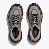 Top view of men's grey/black Hoka Mafate 5 running shoes