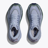 Top view of women's blue/green Hoka Mafate 5 running shoes
