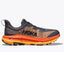 Side view of men's Hoka Mafate 4 trail running shoe in castle rock/black colour