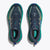 Top view of men's Hoka Mafate 4 trail running shoes in strata/tech green colour