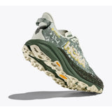 Sole view of men's Hoka Speedgoat 6 gore-tex running shoe in green