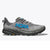 Side view of men's Hoka Speedgoat 6 trail running shoe in galactic grey/hoka blue colour