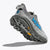 Sole view of women's Hoka Speedgoat 6 trail running shoe in stellar grey/asteroid colour