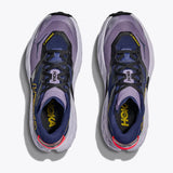 Top view of women's purple/blue Hoka Speedgoat 7 running shoes