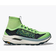 Side view of men's Hoka Tecton X 3 running shoe in apple/twilight colour