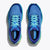 Top view of men's Hoka Torrent 3 trail running shoes in virtual blue/lettuce colour