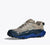 Inner side view of men's Hoka Torrent 4 running shoe in 'Farro/Ultramarine' colour