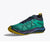 Inner side view of women's Hoka Zinal 2 trail running shoe in tech green/strata colour