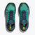 Top view of women's Hoka Zinal 2 trail running shoes in tech green/strata colour