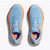 Top view of women's Hoka Clifton 9 running shoes in airy blue/ice water 
