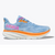 Side view of women's Hoka Clifton 9 running shoe in airy blue/ice water 