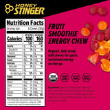Honey Stinger fruit smoothie energy chews nutrition facts
