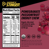 Honey Stinger pomegranate passionfruit energy chews nutrition facts