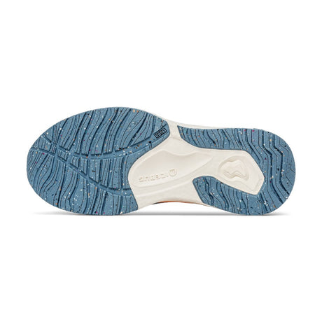 Sole of men's icebug Aura RB9X running shoes in pigeon blue/peach colour