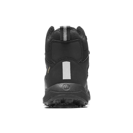 Heel view of women's Icebug Pace3 studded boot in black