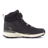 Inner side view of men's black Icebug Rover 2 studded hiking boot