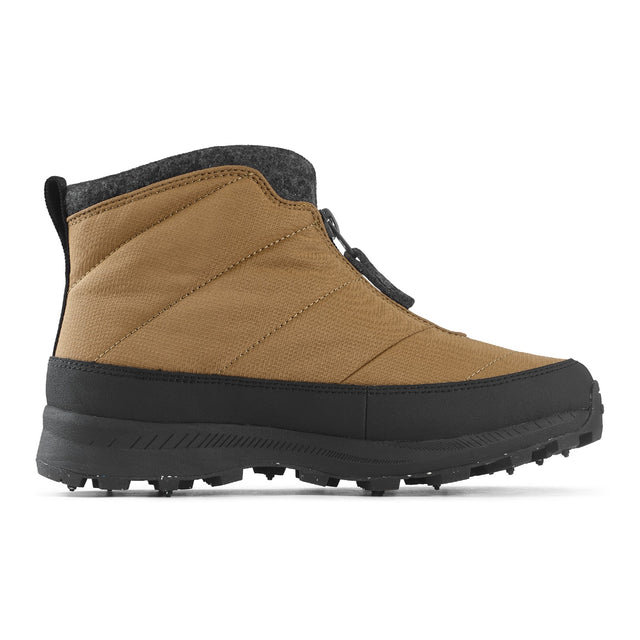 Inner side view of women's pecan-coloured Icebug Sala winter boot