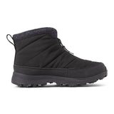 Inner side view of women's black Icebug Sala winter studded boot