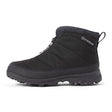 Side view of women's black Icebug Sala winter studded boot