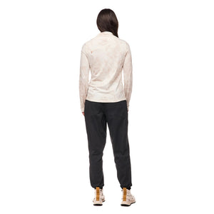 Black on-model view of women's black Indyeva Andolana joggers